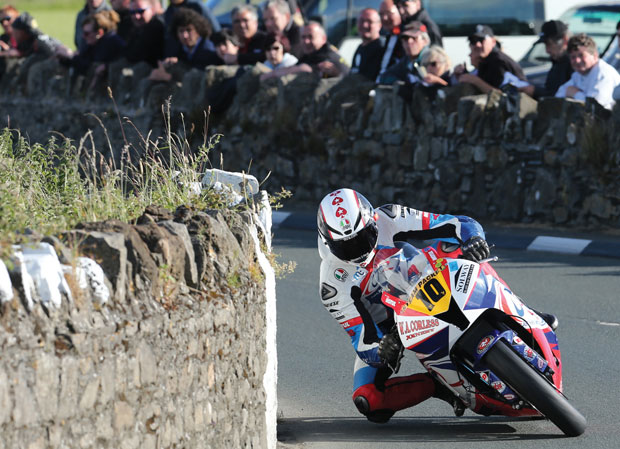 Conor on the Jackson Honda CBR 600 at Southern 100 2014