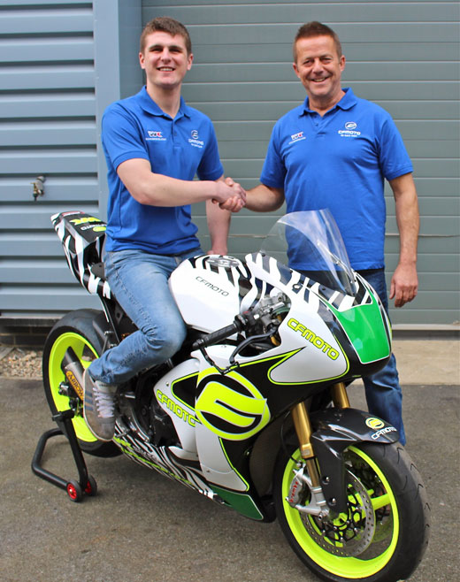 Craig Neve joins the WK Bikes CFMoto Factory team for the 2016 Isle of Man TT Bennetts Lightweight race