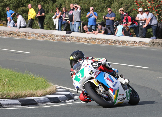 Bruce Anstey wins the Sure Lightweight Classic TT 250cc race.