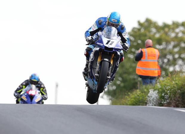 Dean Harrison riding the Mar-Train Racing Yamaha R1M at TT 2015