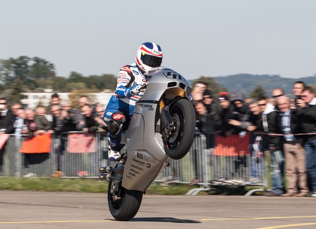 Freddie Spencer demonstrating the Suter MMX 500