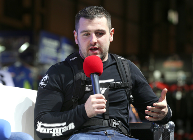 Michael Dunlop on stage at Motorcycle Live