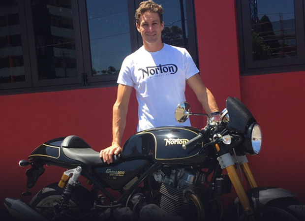 Josh Brookes with a Norton Commando. Josh returns to the TT in 2017 after a two-year absence