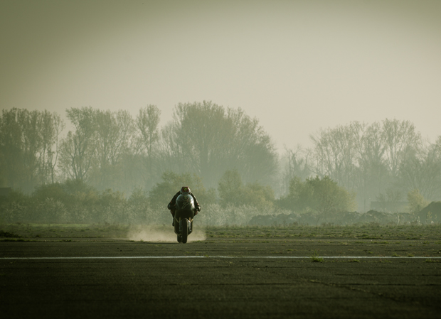 Dean Harrison testing the Sarolea SP7