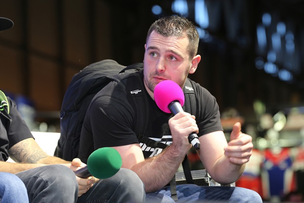 Michael Dunlop on stage at Motorcycle Live 2016