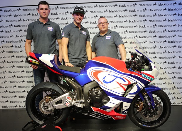 Team owner Alan Jackson with Craig Neve and Daley Mathison: the first intake for the Jackson Road Racing Academy