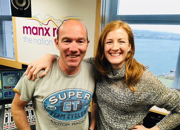 Manx Radio TT presenters Chris Kinley and Christy DeHaven