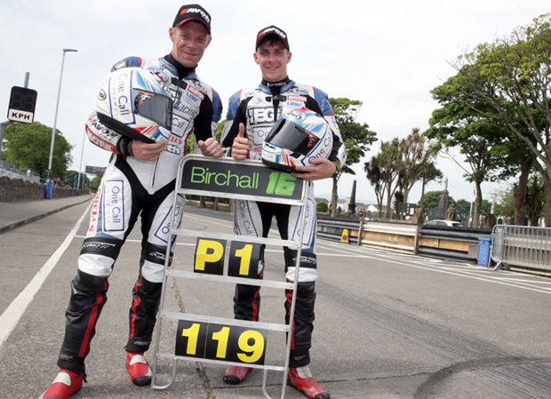 Ben and Tom Birchall with their historic pitboard. Photo Stephen Davison / Pacemaker Press Intl