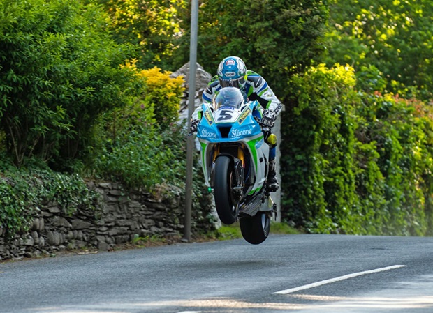Dean Harrison in qualifying for the 2018 Isle of Man TT. Photo Tony Goldsmith