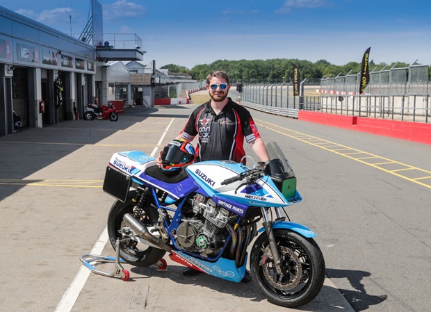 Jay Lawrence with the Carl Cox Motorsport Suzuki Katana