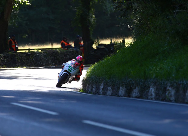 Lee Johnston at Black Dub during the Dunlop Lightweight Classic TT Race