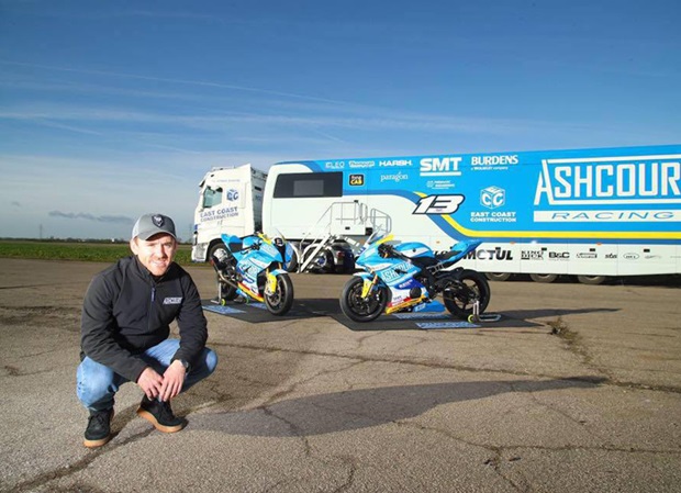 Lee Johnston and Ashcourt Racing Team bikes. Photo copyright Double Red Photography