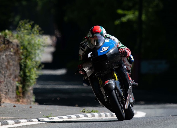 Daley Mathison in action at TT 2018 on the University of Nottingham machine. Photo: Tony Goldsmith / Pacemaker Press Intl