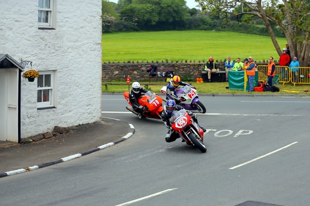 Billown Course action at the 2019 Pre-TT Classic Races