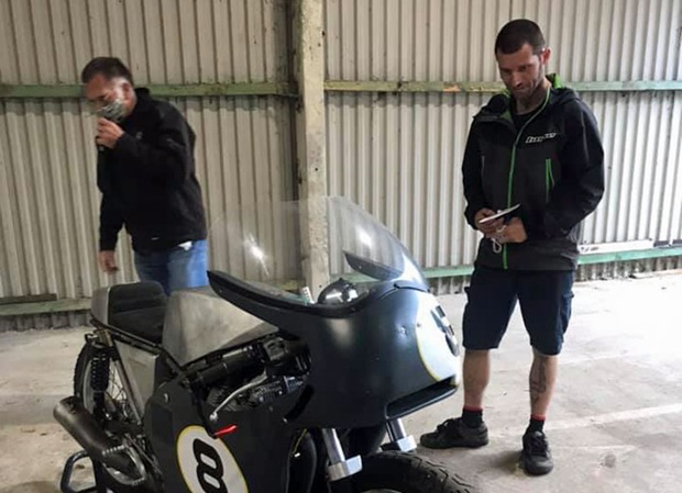 Guy Martin at Oliver's Mount Scrutineering