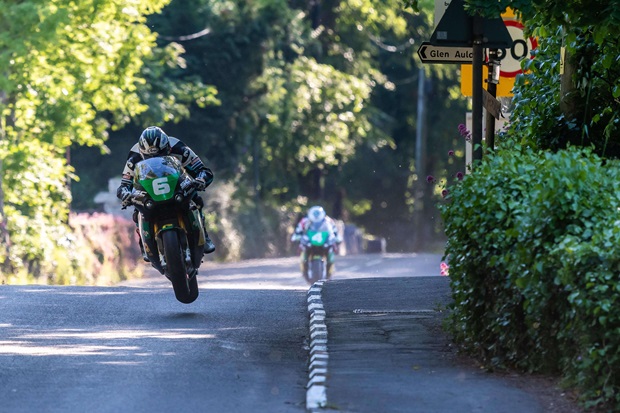 Michael Dunlop competing the 2019 Lightweight TT