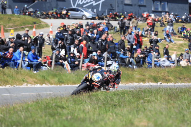 Jamie Coward at Victory Cafe during TT 2023